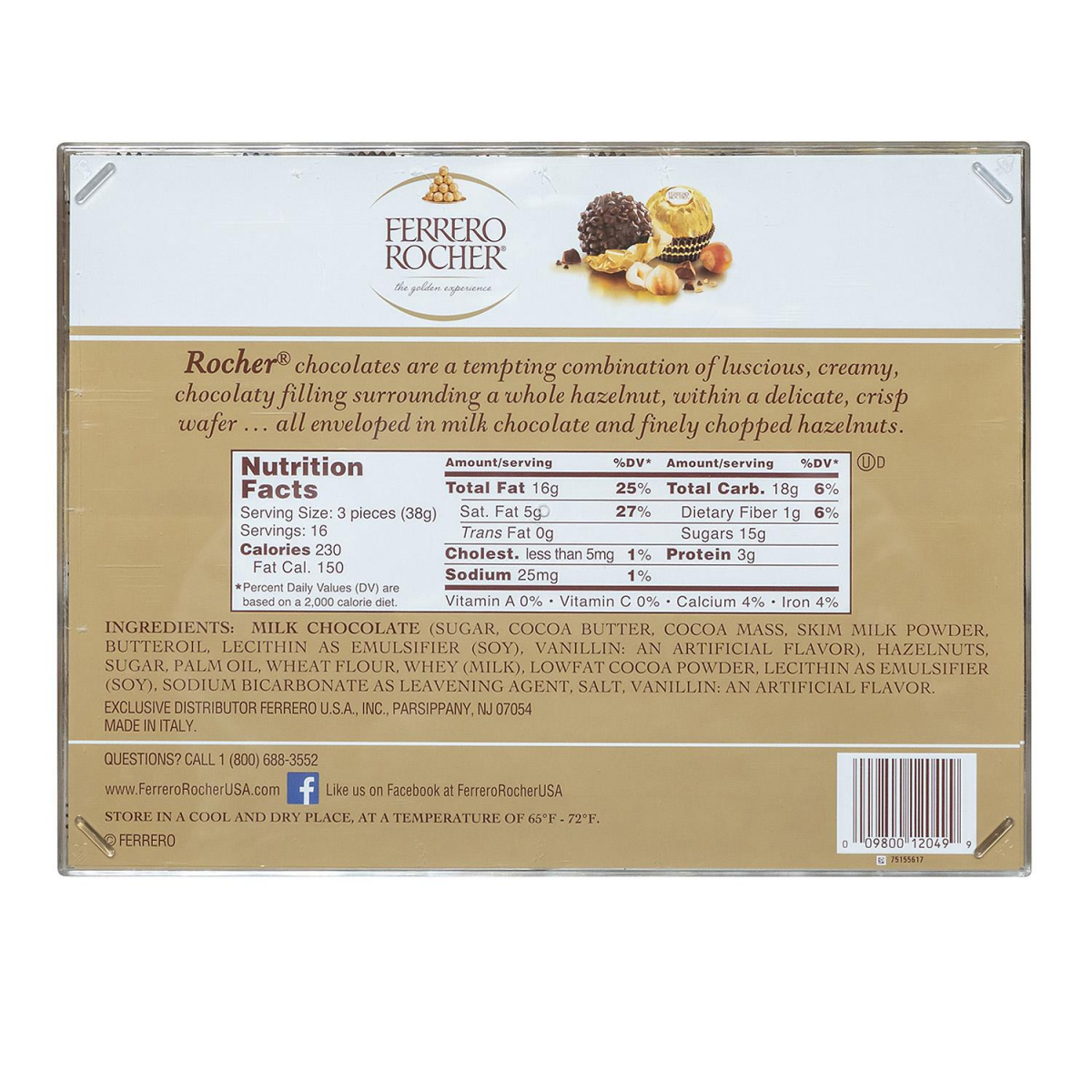 Ferrero Rocher Hazelnut Chocolates (48pk.)