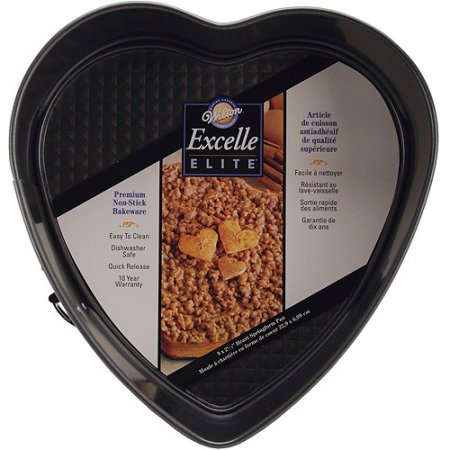 Wilton Excelle Elite 9x2.25 Springform Cake Pan, Heart 2105-419 