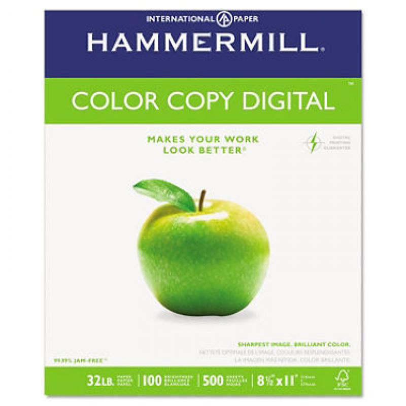 Hammermill - Color Copy Digital Paper, 32lb, 100 Bright, 8-1/2 x 11" - Ream