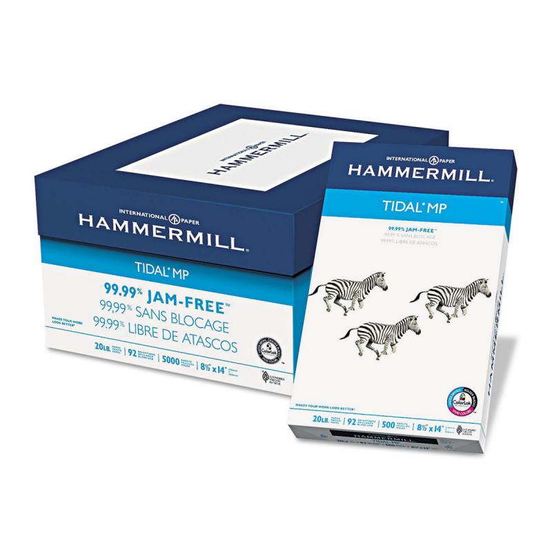 Hammermill - Tidal MP Copy Paper, 92 Brightness, 20lb, 8-1/2 x 14, White - 500 Sheets/Ream