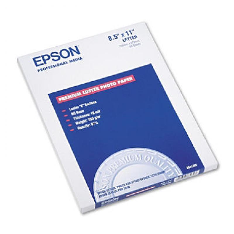 Epson - Ultra Premium Photo Paper, Inkjet, 8-1/2 x 11", Luster - 50 Sheets