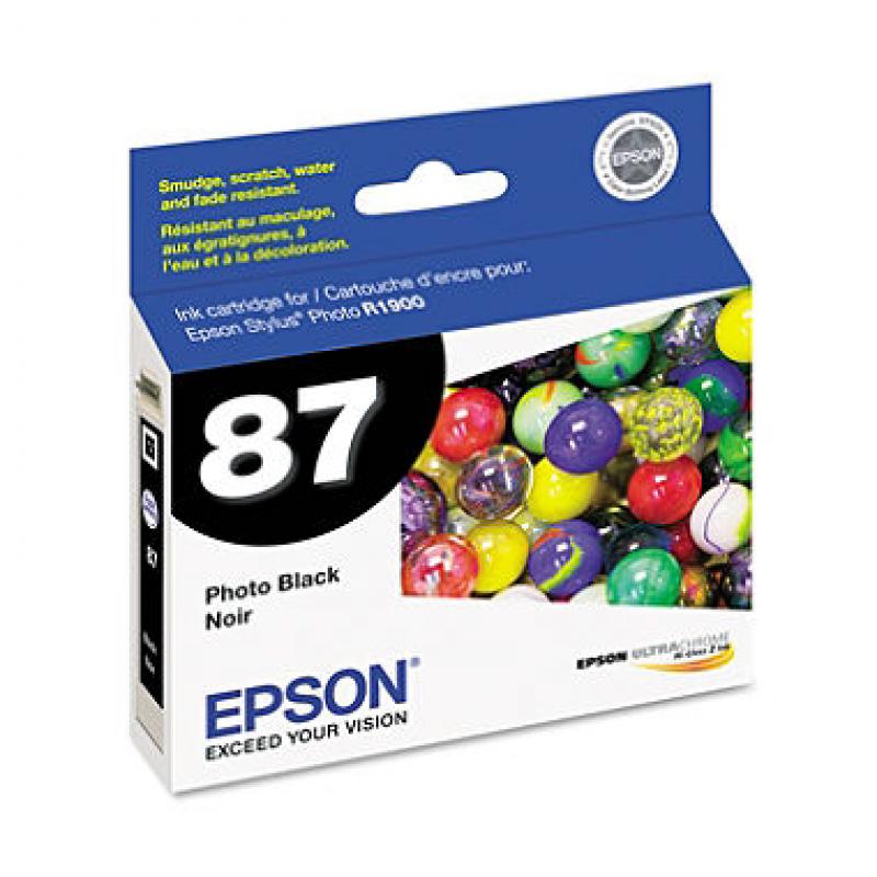 Epson - T087120 UltraChrome Hi-Gloss 2 Ink - Black