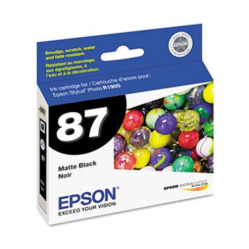 Epson - T087820 UltraChrome Hi-Gloss 2 Ink - Matte Black