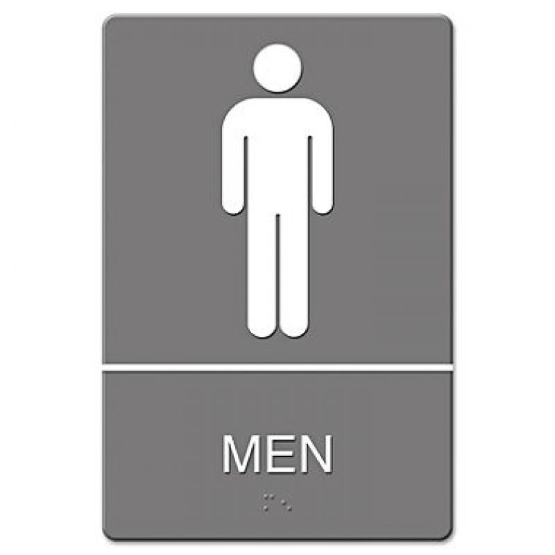 ADA Sign, Men Restroom Symbol