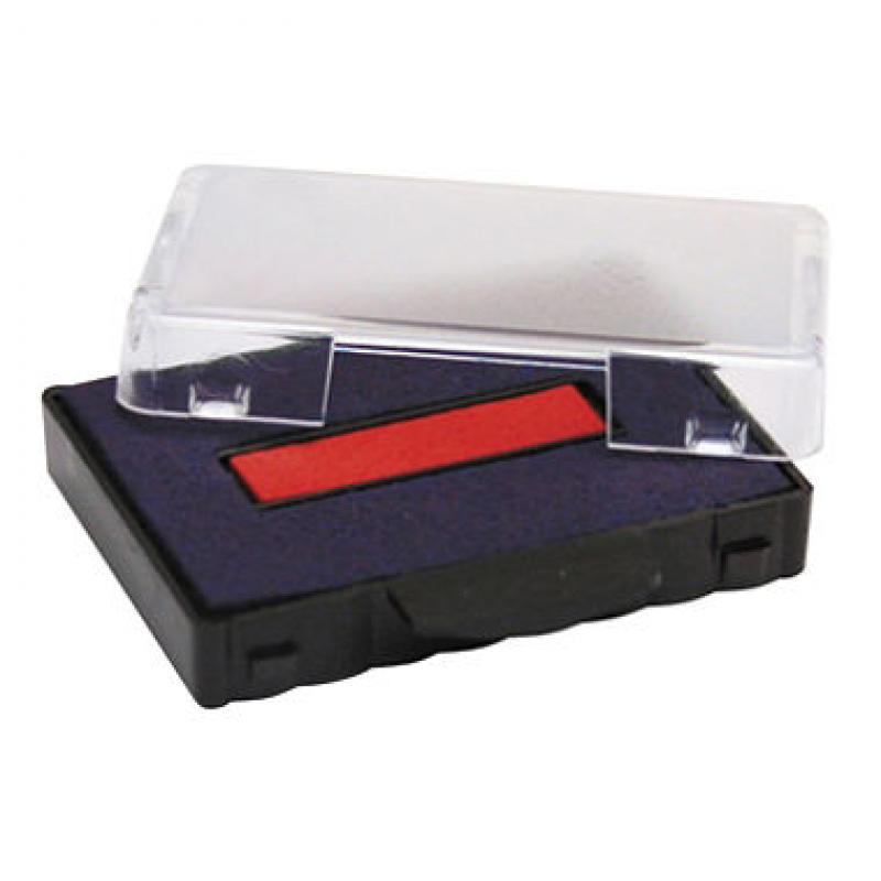 U. S. Stamp & Sign - T5440 Dater Replacement Ink Pad, 1 1/8 x 2 - Red/Blue