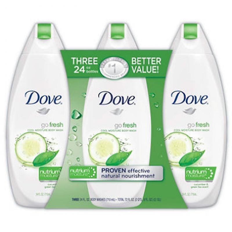 Dove Go Fresh Body Wash, Cool Moisture (24 fl. oz., 3 pk.)