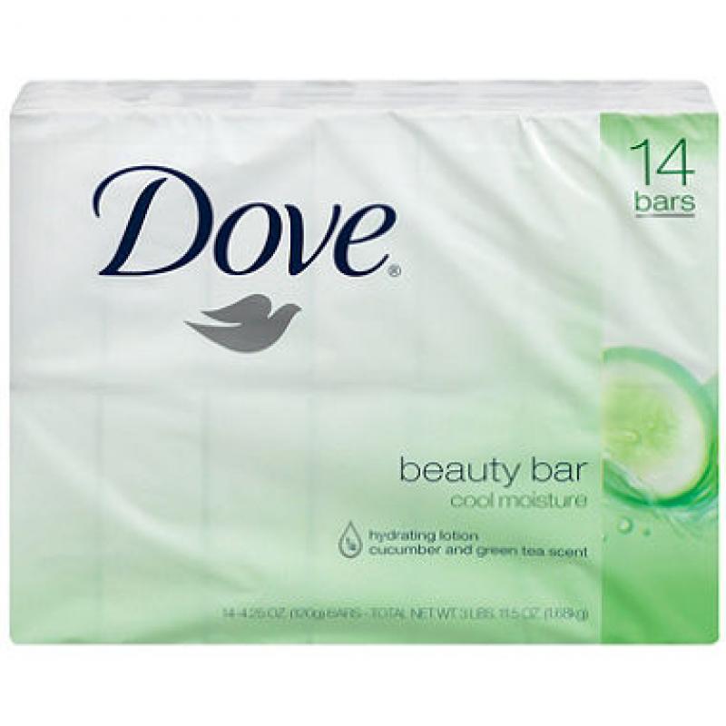 Dove Beauty Bar, Go Fresh Cool Moisture (4 oz., 14 bars)