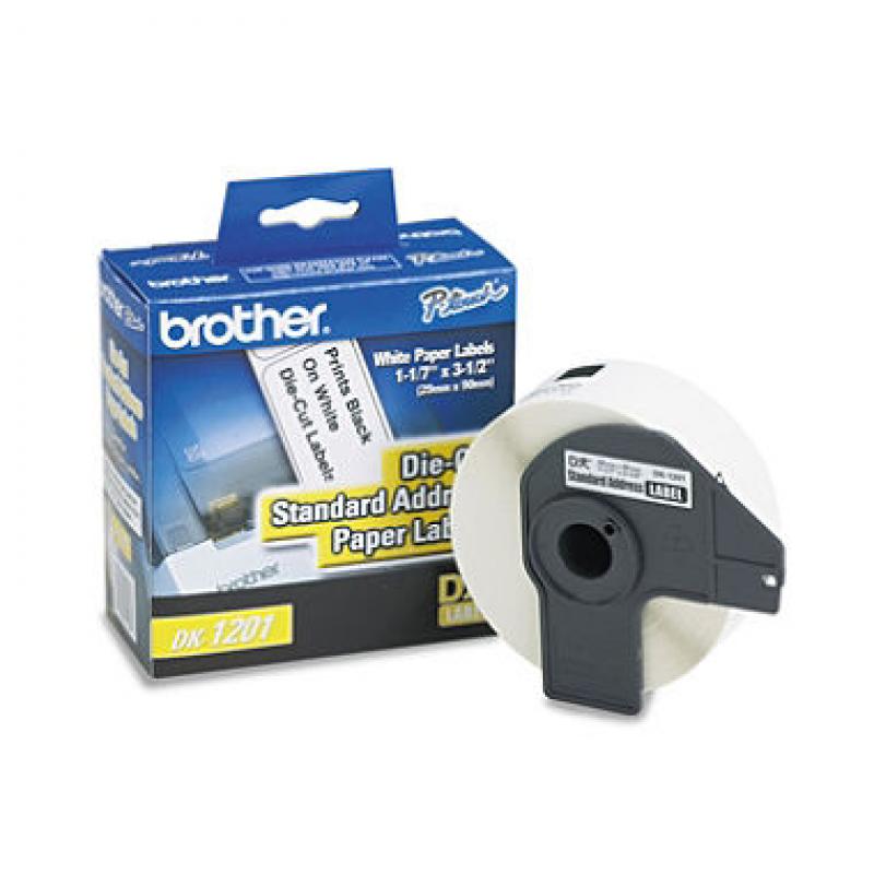 Brother P-Touch - DK1201 Labels, Address, White - 400 Labels