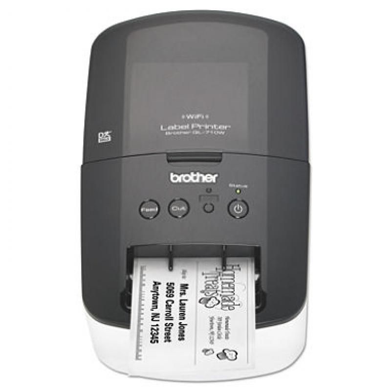 Brother - QL-710W Label Printer, 93 Labels/Minute - 5w x 9-3/8d x 6h  (pak of 2)