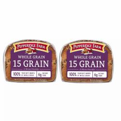 Pepperidge Farm Whole Grain 15 Grain Bread (24oz / 2pk)