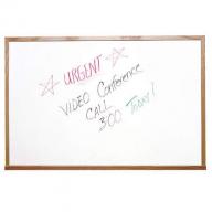 Ghent Wood Frame Non-Magnetic Whiteboard, 18" x 24"
