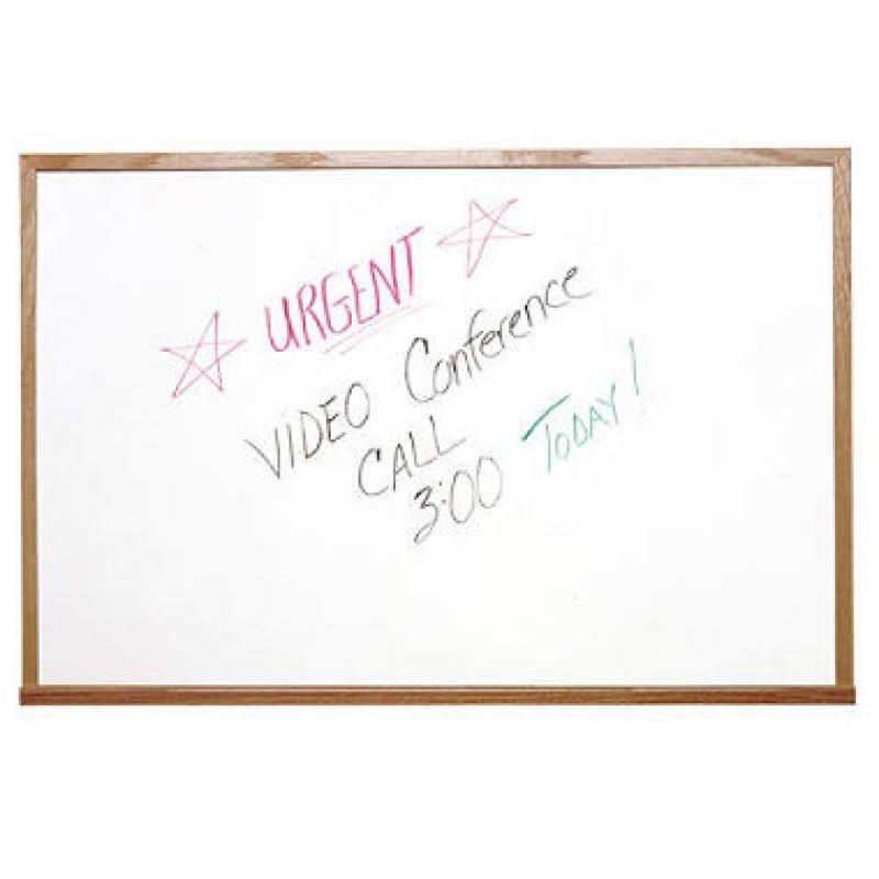 Ghent Wood Frame Non-Magnetic Whiteboard, 18" x 24"