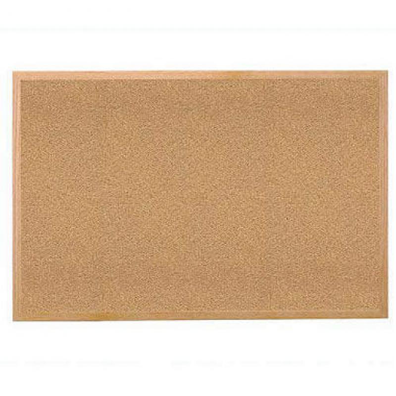 Wood Frame Cork Bulletin Board - 3&#039; x 4&#039;