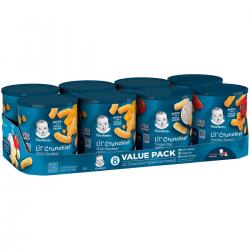 Gerber Lil&#039; Crunchies Baked Corn Snack Variety Pack (1.48 oz., 8 ct.)