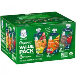 Gerber Organic 2nd Foods Variety Pack (3.5 oz., 12 ct.)