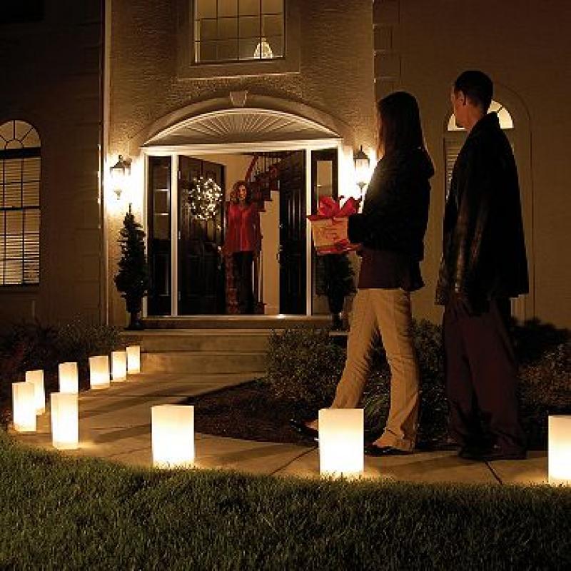 10 ct. Electric Luminaria Kit - White