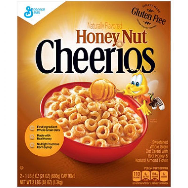 Honey Nut Cheerios Cereal (24 oz. box, 2 pk.)