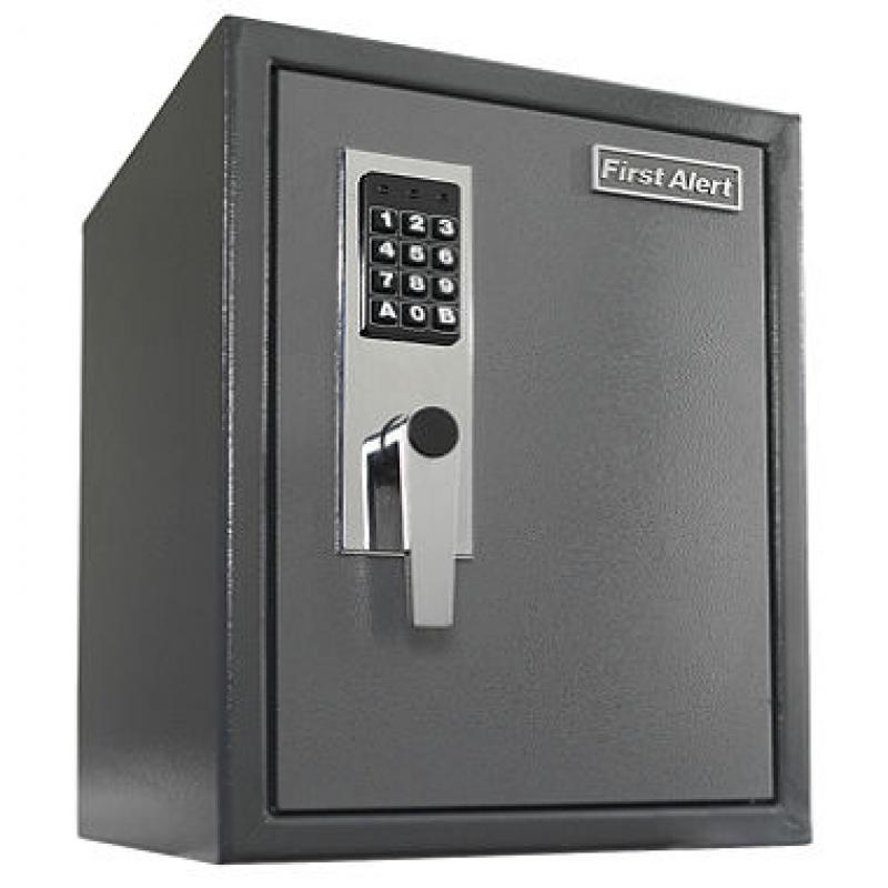 First Alert - 2077DF Anti-Theft Safe with Digital Lock, 1.2 Cubic Foot, Gray