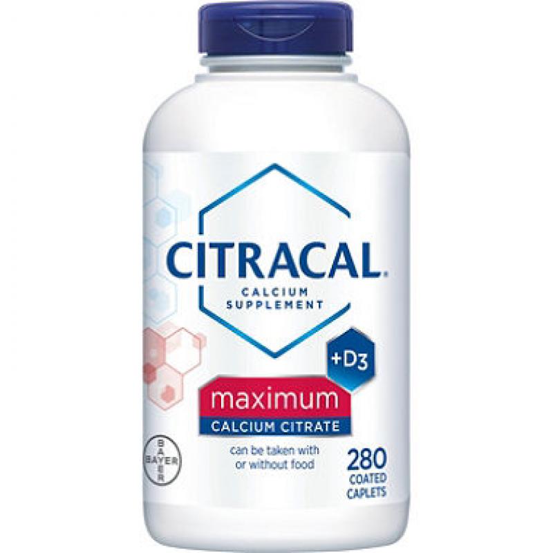 Citracal Calcium Citrate Caplets + D3 (280 ct.)
