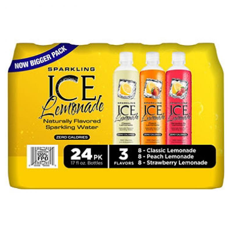Sparkling ICE Sparkling Lemonade, Variety Pack (17 oz., 24 ct.)
