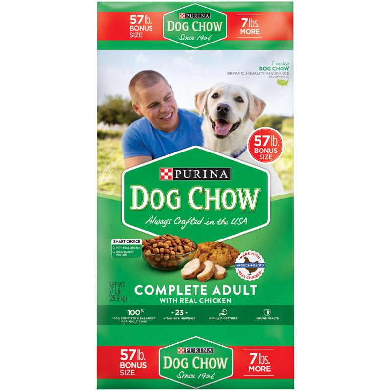 Purina Dog Chow Complete Adult Chicken Dry Dog Food (57 lbs.)