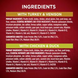 Purina ONE Natural Gravy Wet Dog Food Variety Pack, SmartBlend True Instinct Tender Cuts - (24) 13 oz. Cans