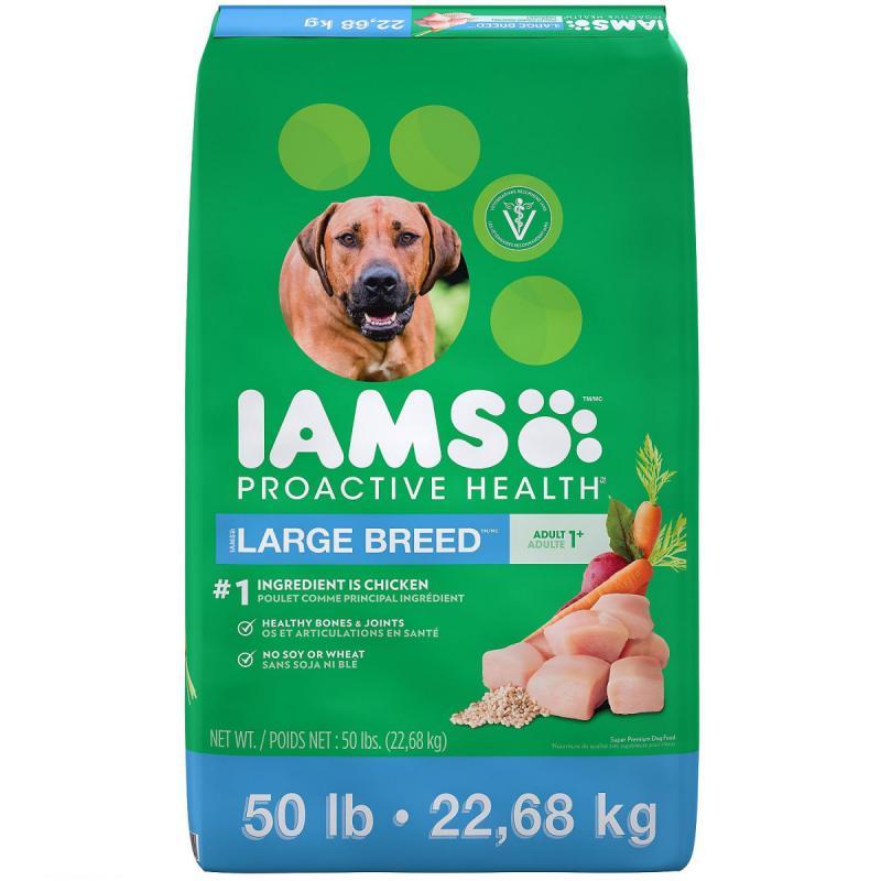 Iams Adult ProActive Health Large Breed Chicken Dry Dog Food (50 lbs.)