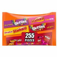 Skittles and Starburst Fun Size Bulk Chewy Halloween Candy Variety (104.4 oz., 255 ct.)