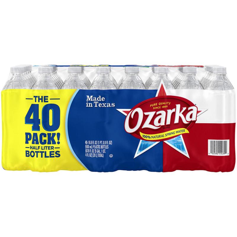 Ozarka 100% Natural Spring Water (16.9 fl. oz. bottles, 40 pk.)