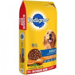 Pedigree Adult Complete Nutrition Roasted Chicken, Rice and Vegetable Dry Dog Food (55 lbs.)