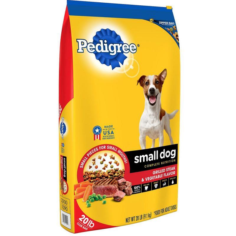 Pedigree Small Dog Targeted Nutrition, Steak and Vegetable Dry Dog Food (20 lbs.)