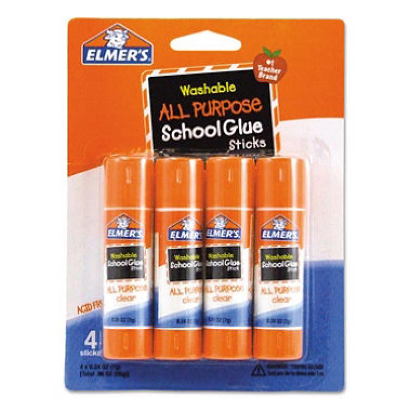 Elmer&#039;s Washable All Purpose School Glue Sticks - 4/Pack (pak of 2)