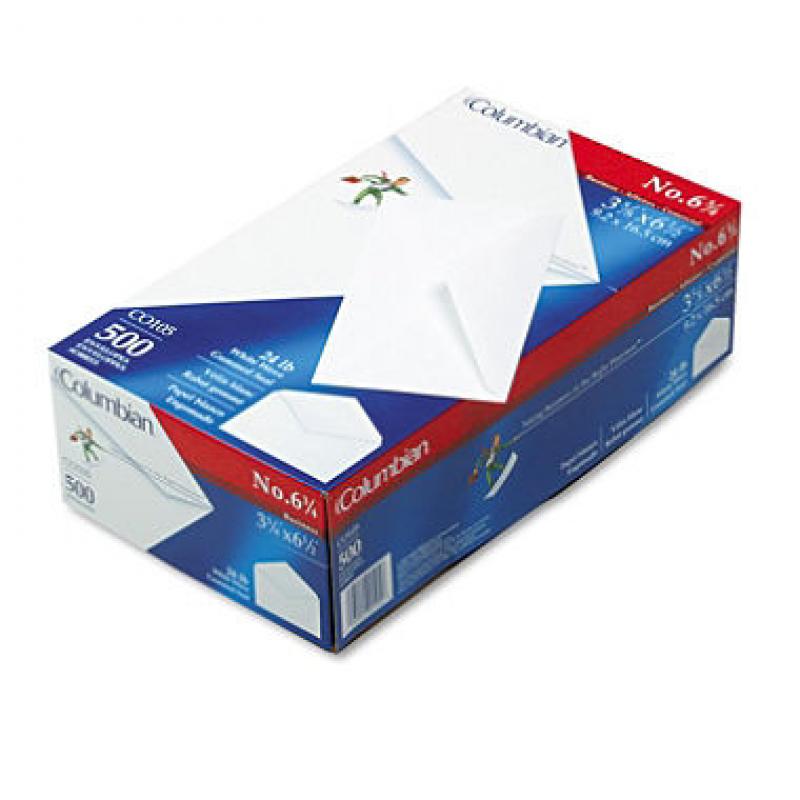 Columbian - Gummed Seal Business Envelope, Executive Style, #6-3/4, White - 500 per Box