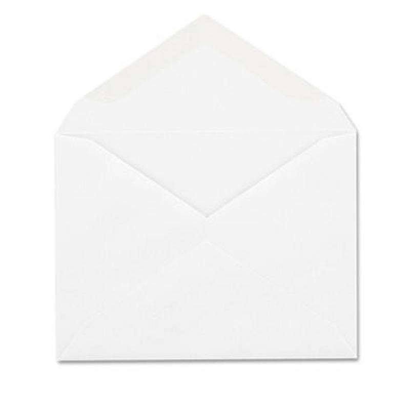 Columbian - Invitation Envelope, Gummed, Contemporary, #5 1/2, White - 100/Box