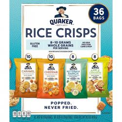 Quaker Rice Crisps Variety Pack (36 pk.)