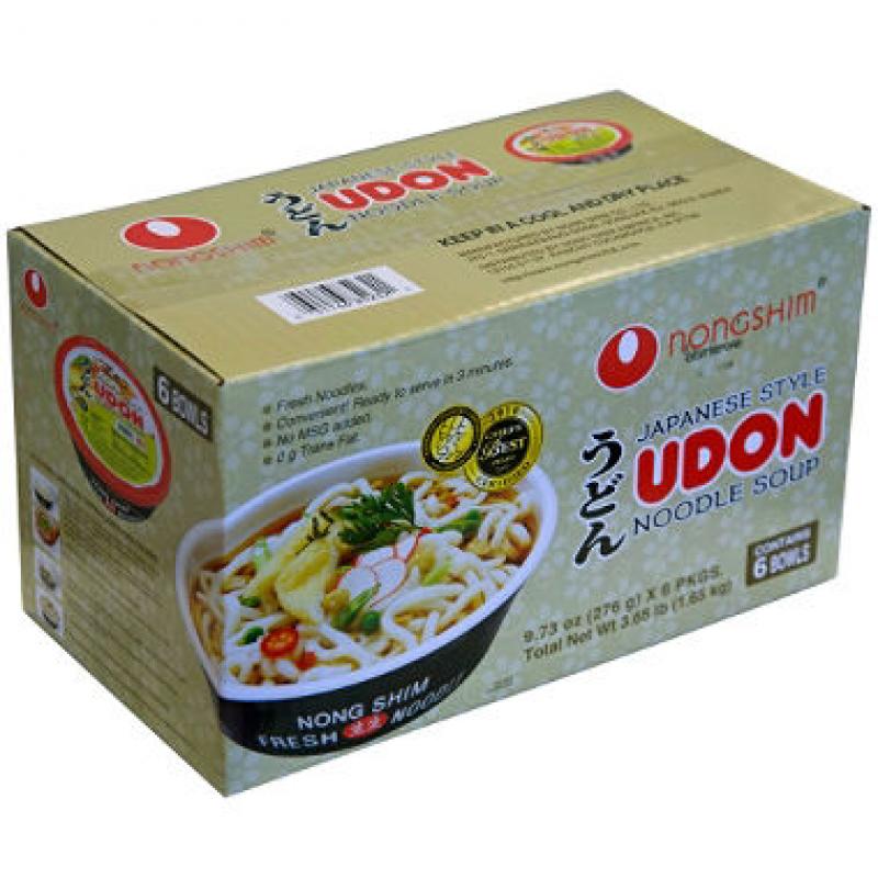 Nongshim Fresh Udon Bowl Noodle Soup (9.73 oz., 6 ct.)