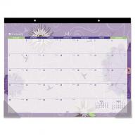 AT-A-GLANCE Paper Flowers Desk Pad, 22 x 17, 2017