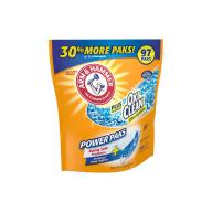 Arm & Hammer Plus OxiClean Power Paks, Single Use Laundry Detergent (97 Loads)