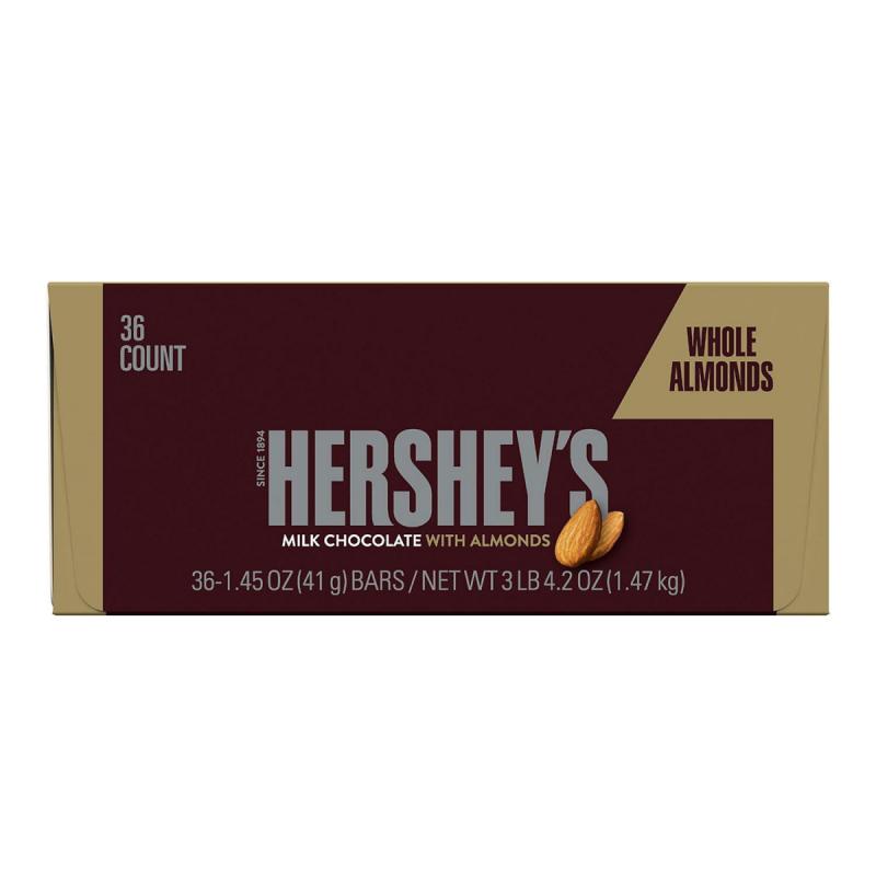 Hershey's Milk Chocolate with Almonds Bars (1.45oz., 36pk)