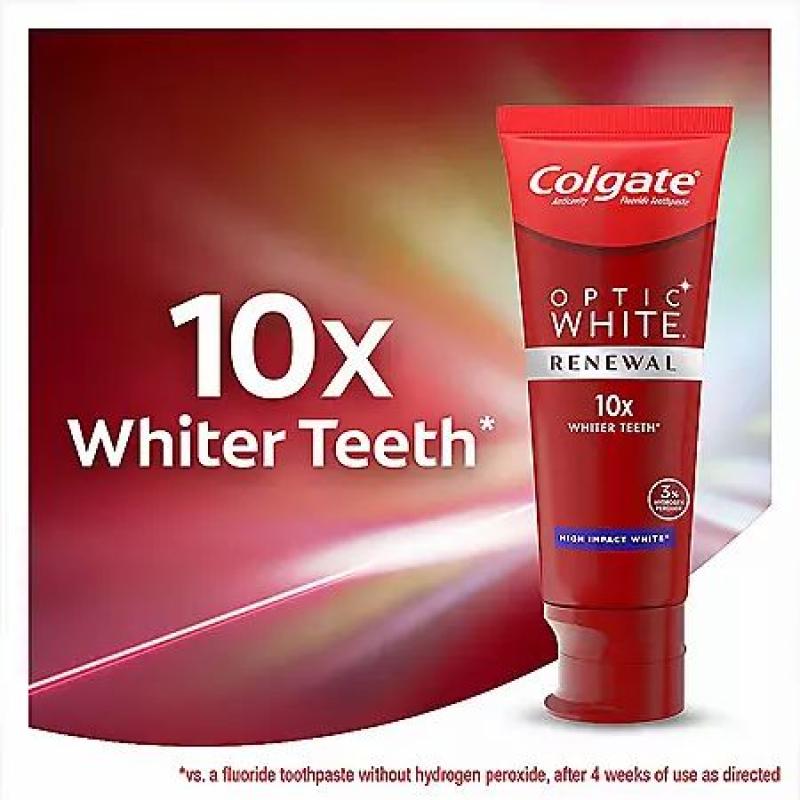 Colgate Optic White Renewal High Impact White Teeth Whitening Toothpaste (4.1 oz., 1 pk.)