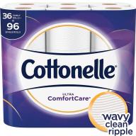 Cottonelle Ultra Comfort Care Toilet Paper (36 Family Rolls)
