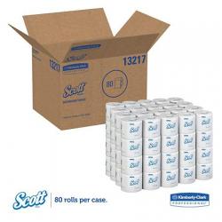 Scott 100% Recycled Fiber Bathroom Tissue, 2-Ply, 506 Sheets/Roll - 80/Carton
