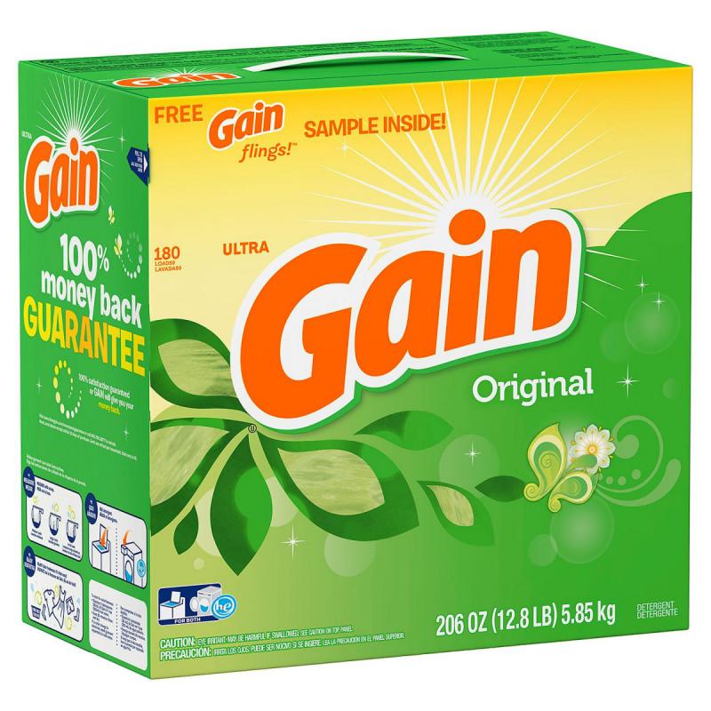 Gain Ultra Powder Laundry Detergent, Original (206 oz., 180 loads)