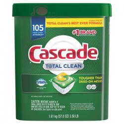 Cascade Total Clean ActionPacs, Dishwasher Detergent, Fresh Scent (105 ct.)