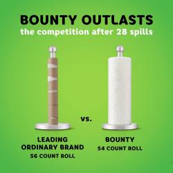 Bounty Paper Towels, White, 12 Rolls = 30 Regular Rolls