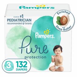 Pampers Pure Protection Diapers  Pampers Pure Protection Diapers 3 - 132 ct. (16-28 lbs.)