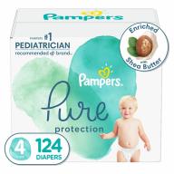 Pampers Pure Protection Diapers  Pampers Pure Protection Diapers  4 -124 (22-37 lbs.)