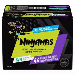 Pampers Ninjamas Nighttime Underwear for Boys  S/M (38 - 65 lbs.) - 44 ct.
