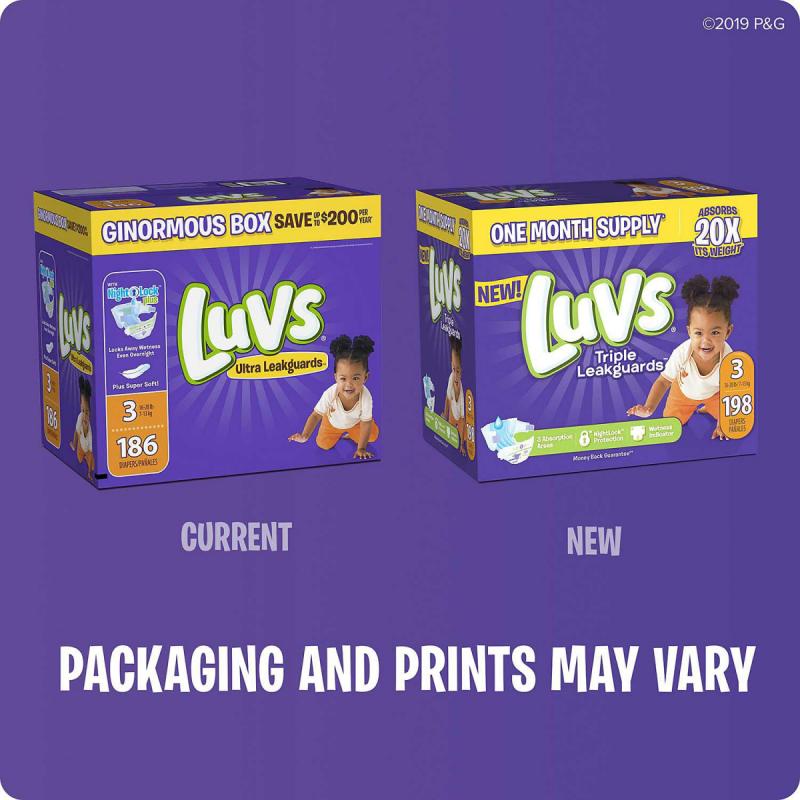 Luvs Ultra Leakguards Diapers Size 3 - 312 ct.