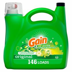 Gain + AromaBoost Ultra Concentrated Liquid Laundry Detergent, Original (146 loads, 200 fl. oz.)